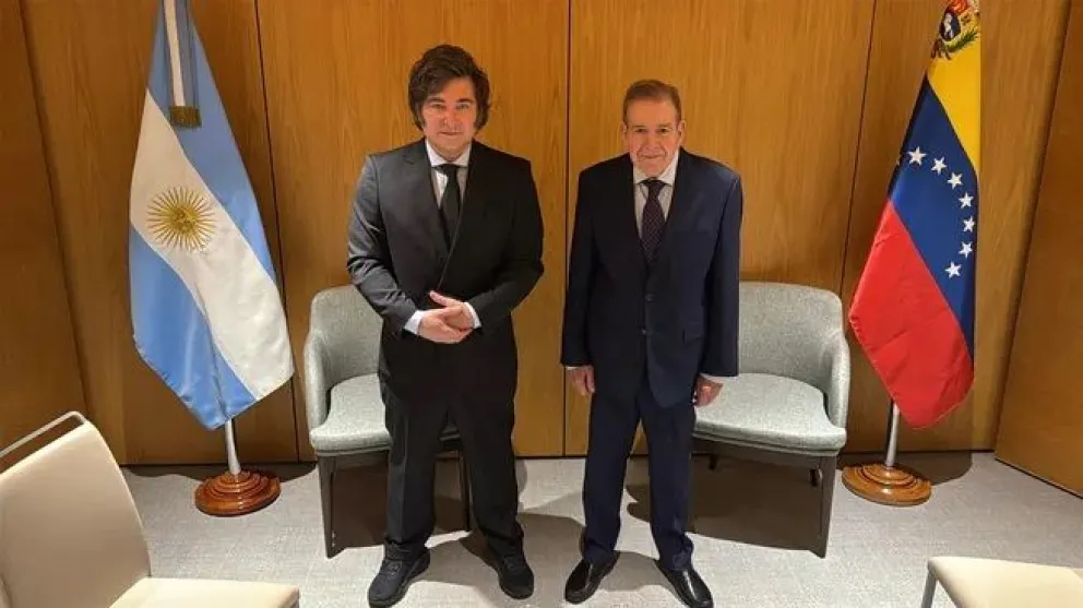 Javier Milei se reunió con Edmundo González Urrutia y empresarios en un foro