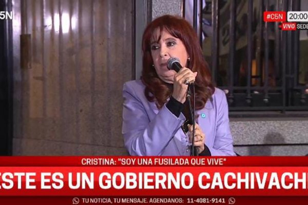 La desafiante arenga de Cristina Kirchner: 