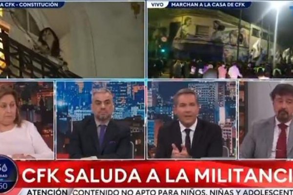 La alegría duró poco: en TN están irritados y se quejan de los saludos de Cristina desde el balcón