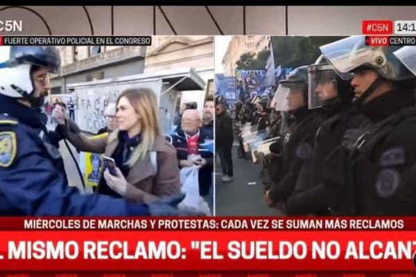 Fallido show de Lilia Lemoine: fue a provocar a los jubilados y huyó escoltada por la policía
