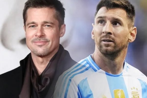 Brad Pitt demostró que no entiende nada de fútbol y le quiso bajar el precio a Messi