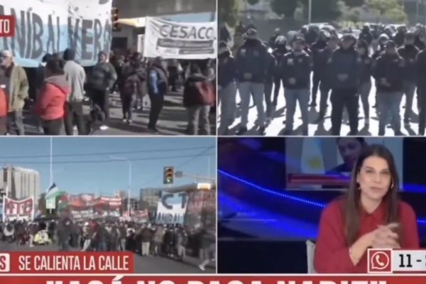 Se pudrió todo en Crónica: una periodista le pegó un baile morboso a su compañero gorila que quería criminalizar la protesta social