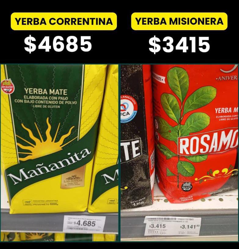 Precio en un supermercado chino a pocas cuadras de Casa de Gobierno, en CABA