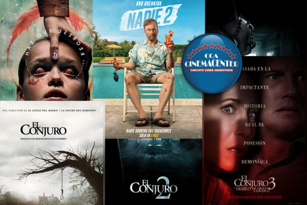 Terror,  comedia los estrenos de Cinemacenter y la reposición de la saga El conjuro