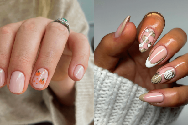 Las uñas de calabaza son la tendencia de manicura más otoñal para probar antes de Halloween
