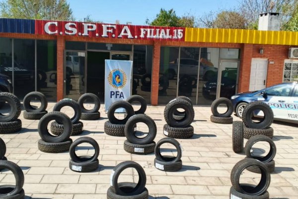 SECUESTRO! Policía Federal incautó neumáticos en Corrientes por más de 15 Millones de pesos (IMÁGENES)