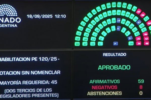El Senado rechazó por amplia mayoría el veto de Milei a la ley de Aportes del Tesoro Nacional