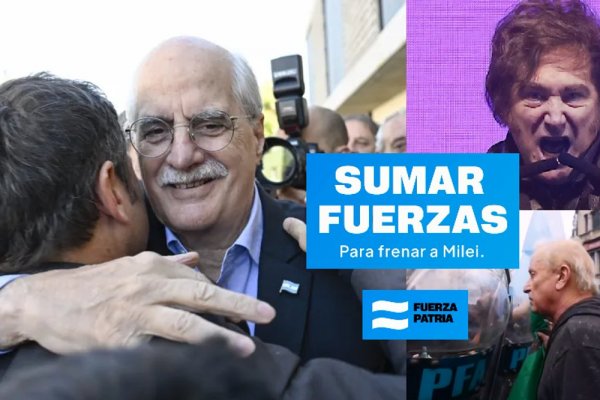 ''Sumar fuerzas para frenar a Milei'': nuevo spot de Fuerza Patria, con la voz de Jorge Taiana y las cuatro 'patas' peronistas