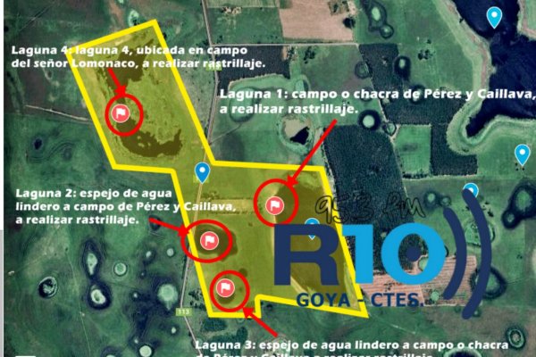 EL MAPA! En está área se hará el rastrillaje para dar con Loan Peña (IMÁGENES)
