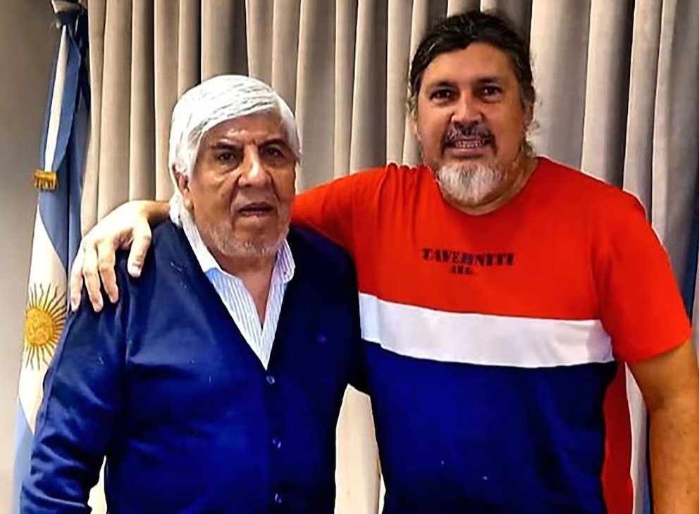 Hugo Moyano y Angel D&iacute;az, titular interino del Sindicato de Camioneros de Corrientes