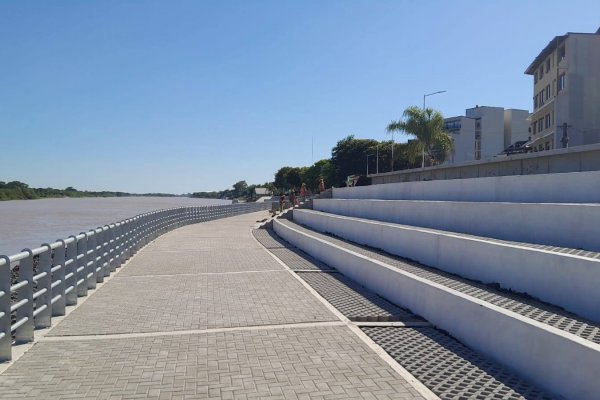 Obra pública en Corrientes: Así está quedando la costanera nueva en Goya (Imágenes)