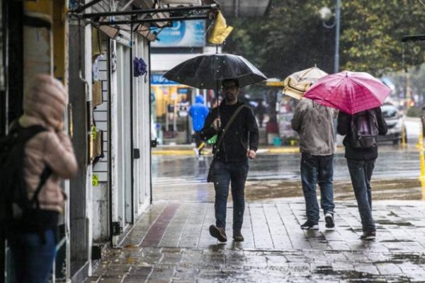 Mal tiempo con lluvias y descenso de temperatura en Corrientes