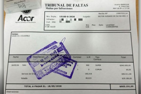 Multaron a la presidenta del Instituto de Cultura de Corrientes por conducir alcoholizada