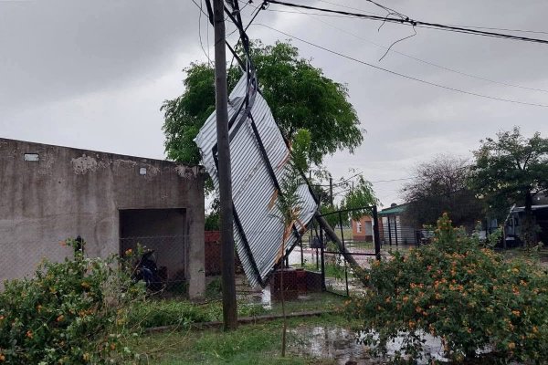 Fuerte temporal en Chaco caso destrozos este domingo
