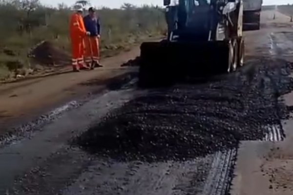 Vialidad Nacional arregla rutas en el interior de Corrientes