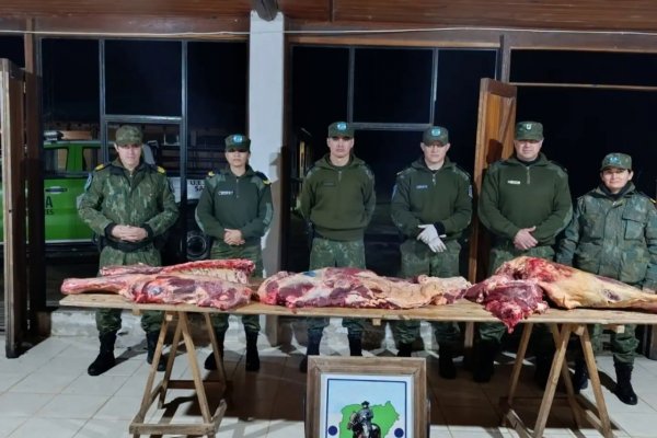 Saladas: En un control de la policía rural lo descubrieron llevando carne clandestina