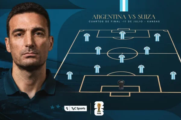 La formación de la Selección Argentina vs. Suiza por el Mundial 2026
