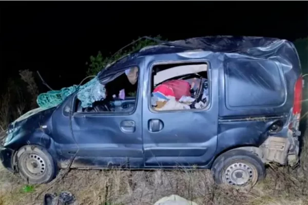 Viajaban a Entre Ríos y volcaron en Corrientes: dos heridos